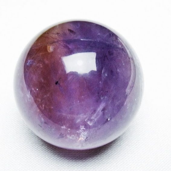 アメジスト 丸玉 34mm スフィア amethyst 置物 一点物 141-7312