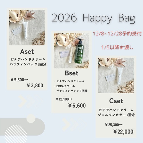 【2026ハッピーバック】Bセット