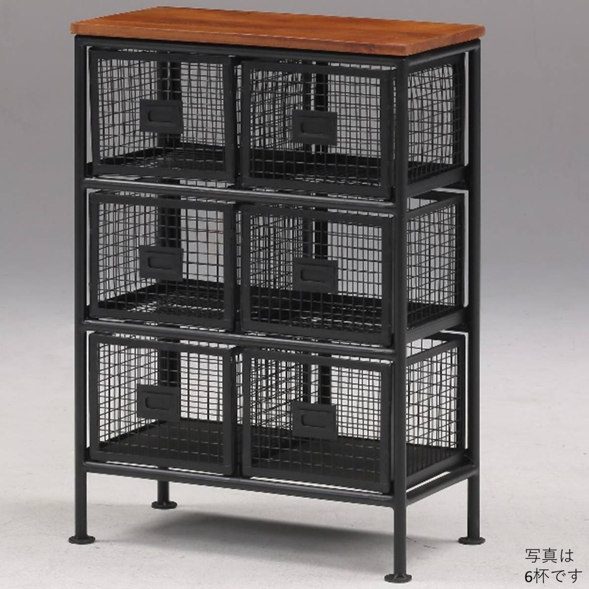 VERTICAL 6 DRAWERS CHEST - CAGO / 縦型 スチールチェスト 6杯 