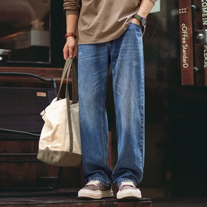 denim loose pants A1405