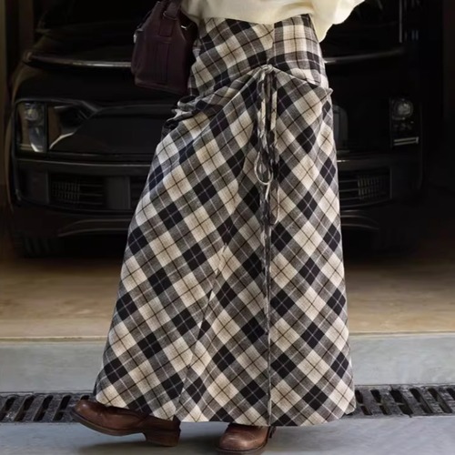 デザインチェックスカート ・20488