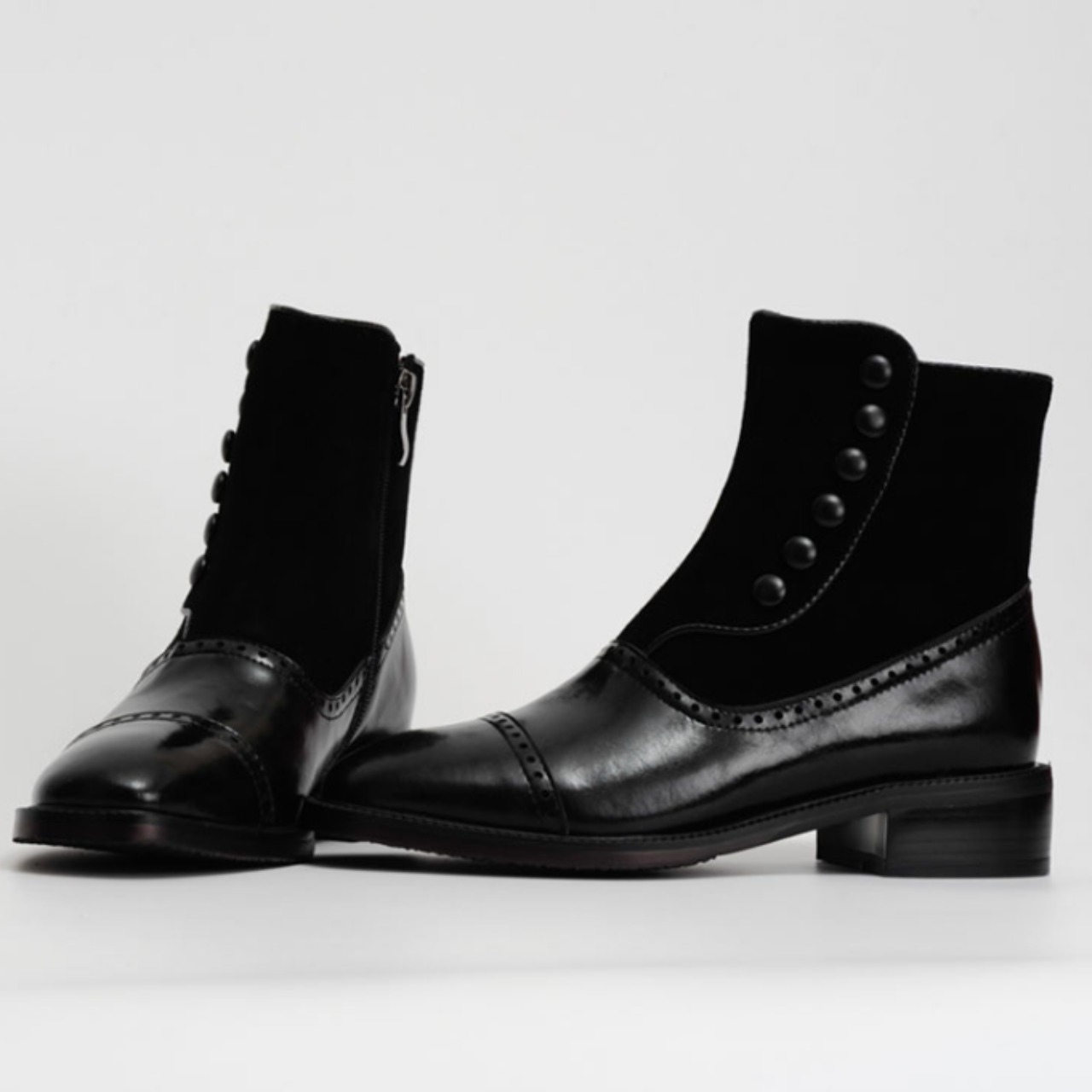 Cavalière Suede Mix Short Boots F0845