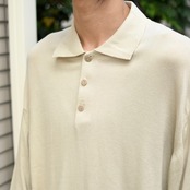 PRONT UOMO cotton rayon knit polo
