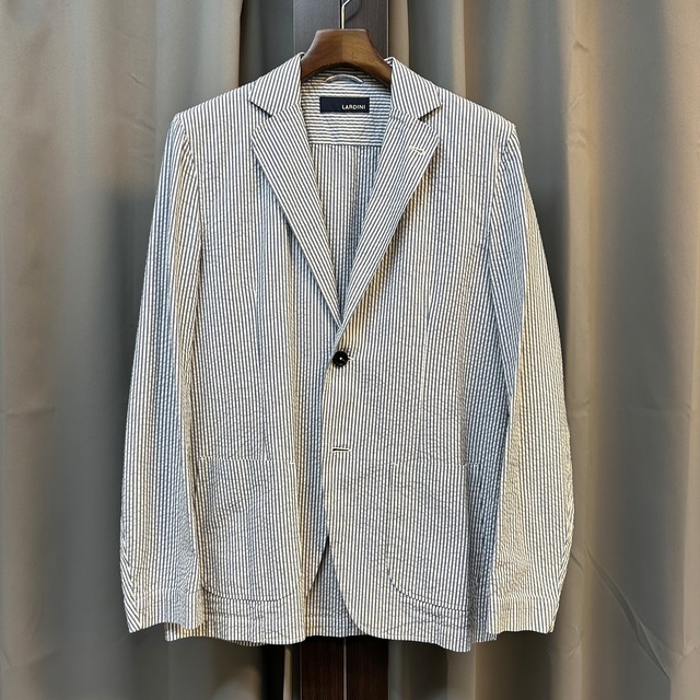 LARDINI SEERSUCKER JACKET《S》
