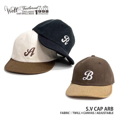 Well-Tailored / ウェルテイラード S.V CAP ARB (WL-2302) ショートバイザーキャップ ベースボールキャップ ショートブリム メンズ ブランド