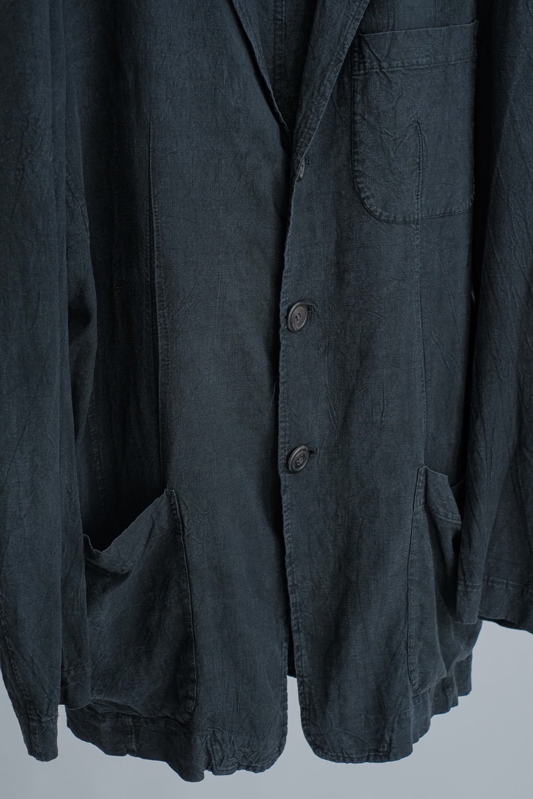 ジャケット・アウター ISEEY MIYAKE MEN linen tailored jacket イッセイミヤケ メンISSEY MIYAKE MEN ウール1Bジャケット グレーM (K