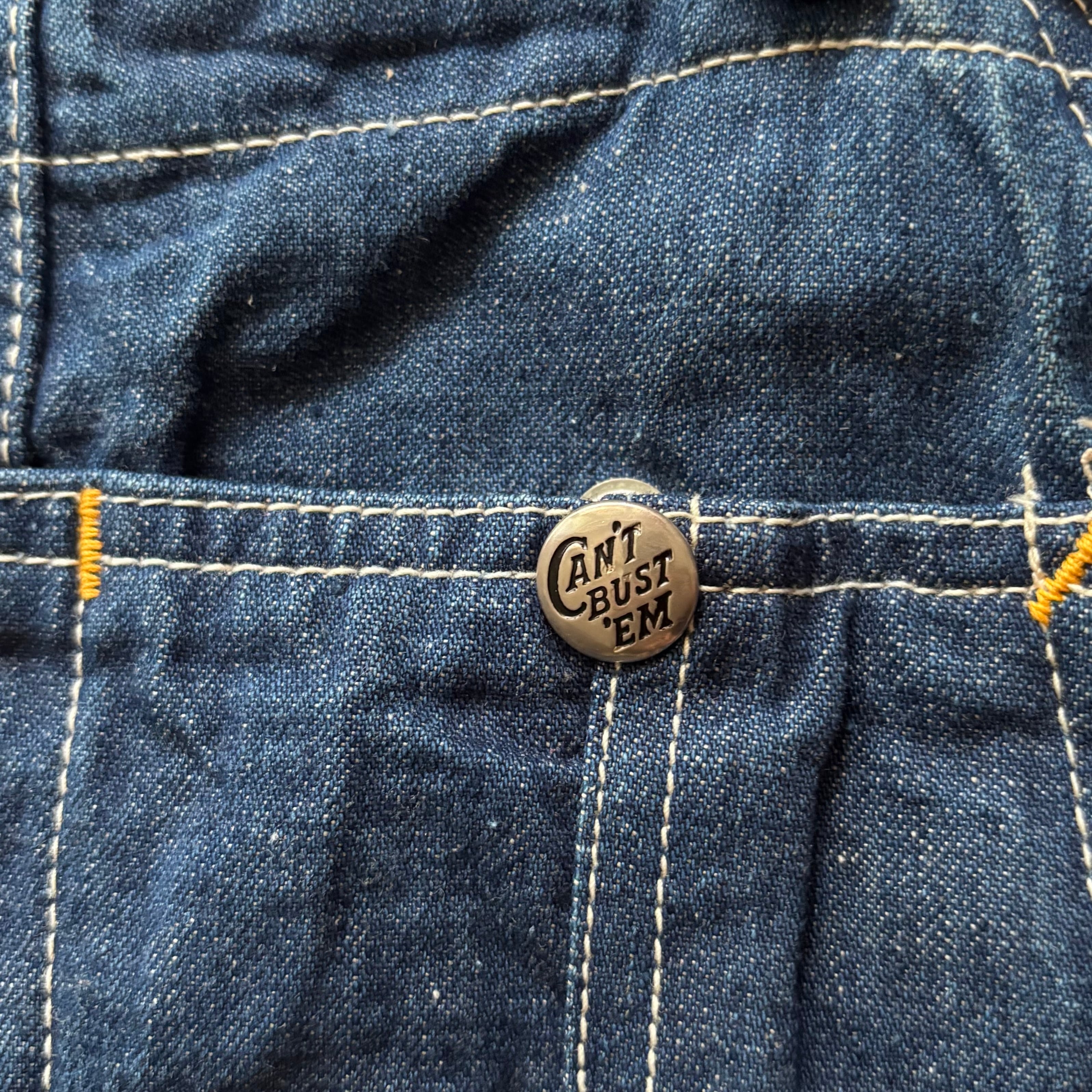 Vintage 50s CAN'T BUST'EM Denim Overall | ACROSS THE RIVER