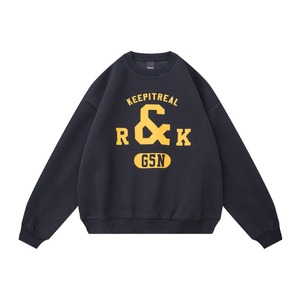 Front print design sweat C4588