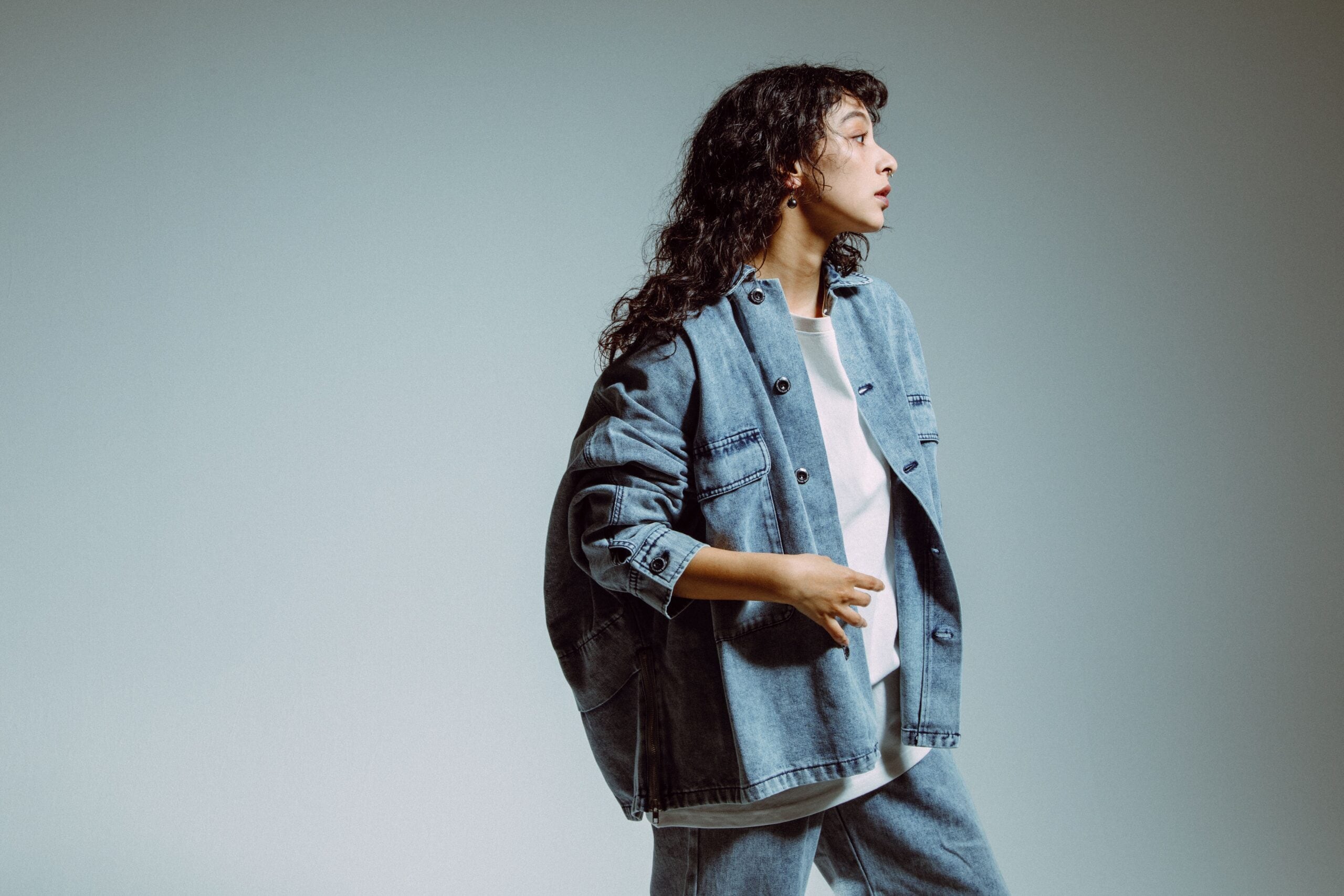 DOTS WIDE DENIM JACKET | DOTS COLLECTIVE