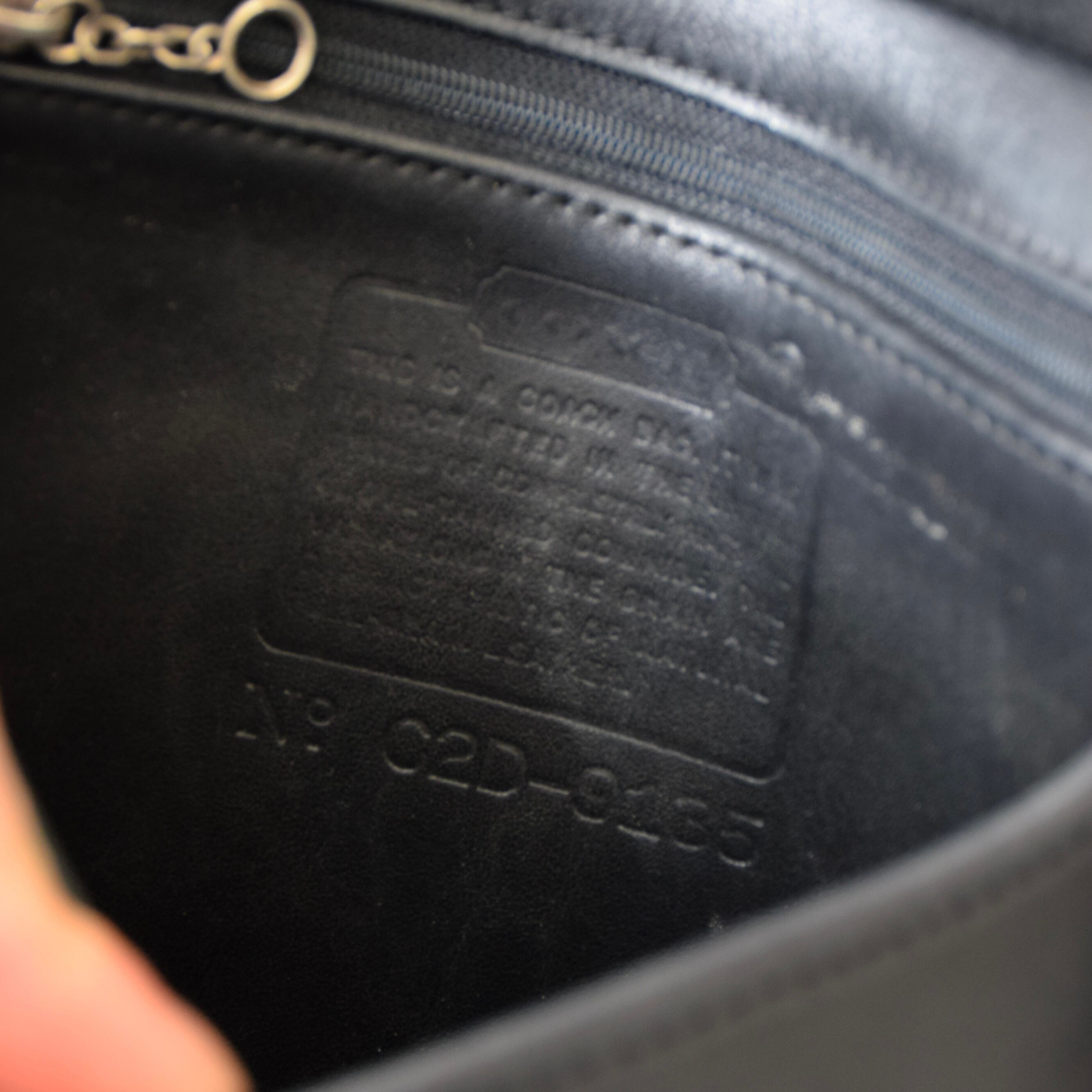 90's USA製 OLD COACH レザーバッグ ブラック コーチ 古着