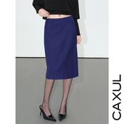 High Waist Straight Midi Skirt