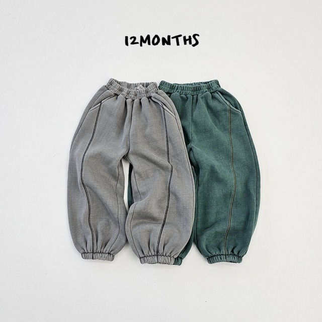 【取寄】12months｜pin-up pig jogger pants｜ピンナップピッグジョガーパンツ｜7-19｜kids&jr｜25 winter