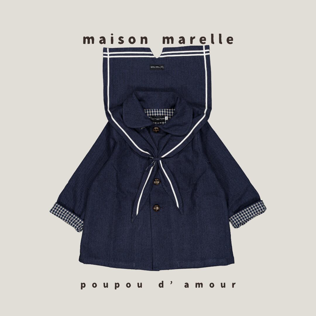 18m~5y送料無料 【予約】maison marelle|jacket SHERLOCK - celadon green| (11月上旬以降入荷予定)