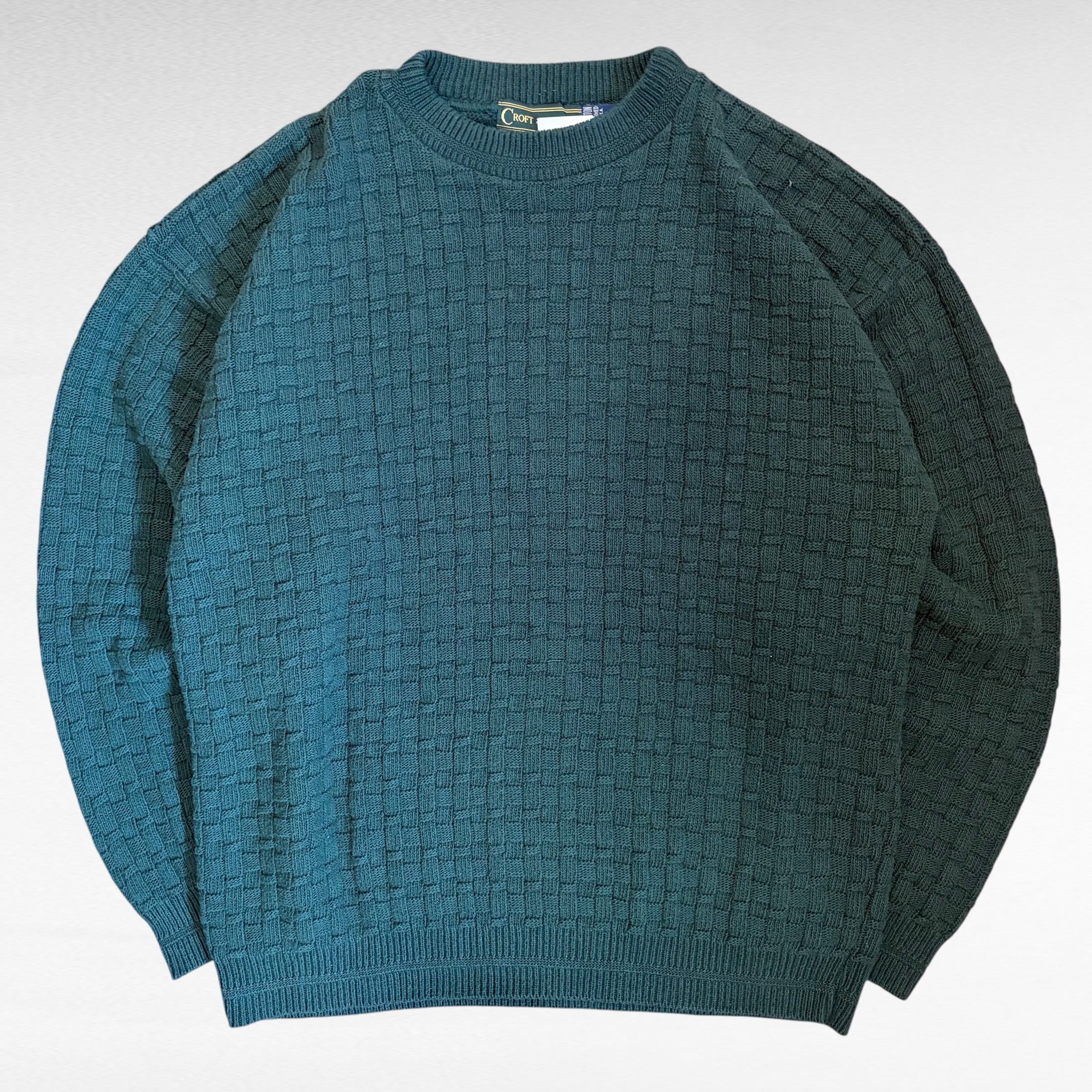 90s CROFT&BARROW cotton design knit（made in USA） | 仙台 古着屋