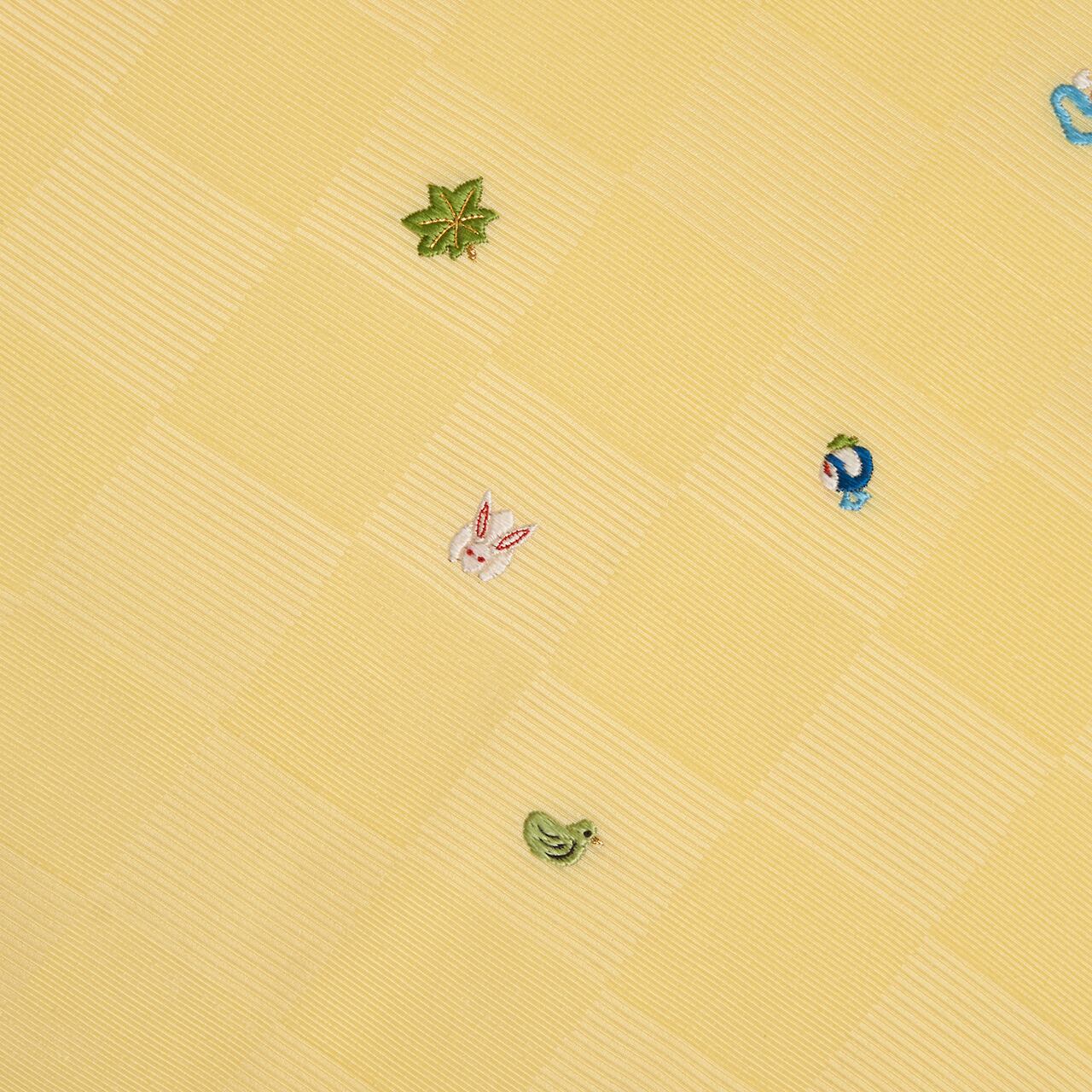 工芸キモノ野口 ビロード織に刺繍 文様尽くし名古屋帯【中古】 | かわの屋