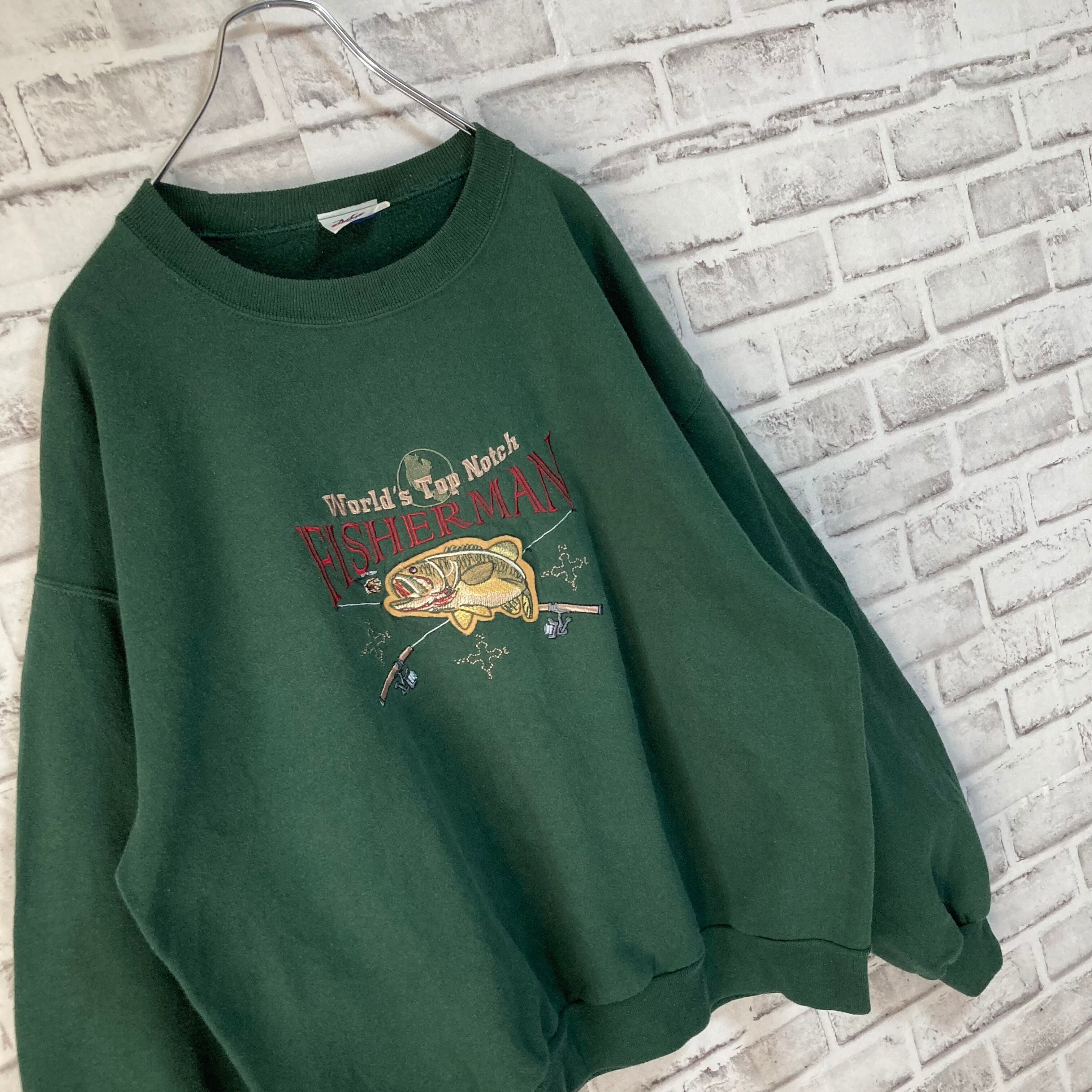 【超人気】　一点物　sweat スウェット　トレーナー　ファンシー　刺繍