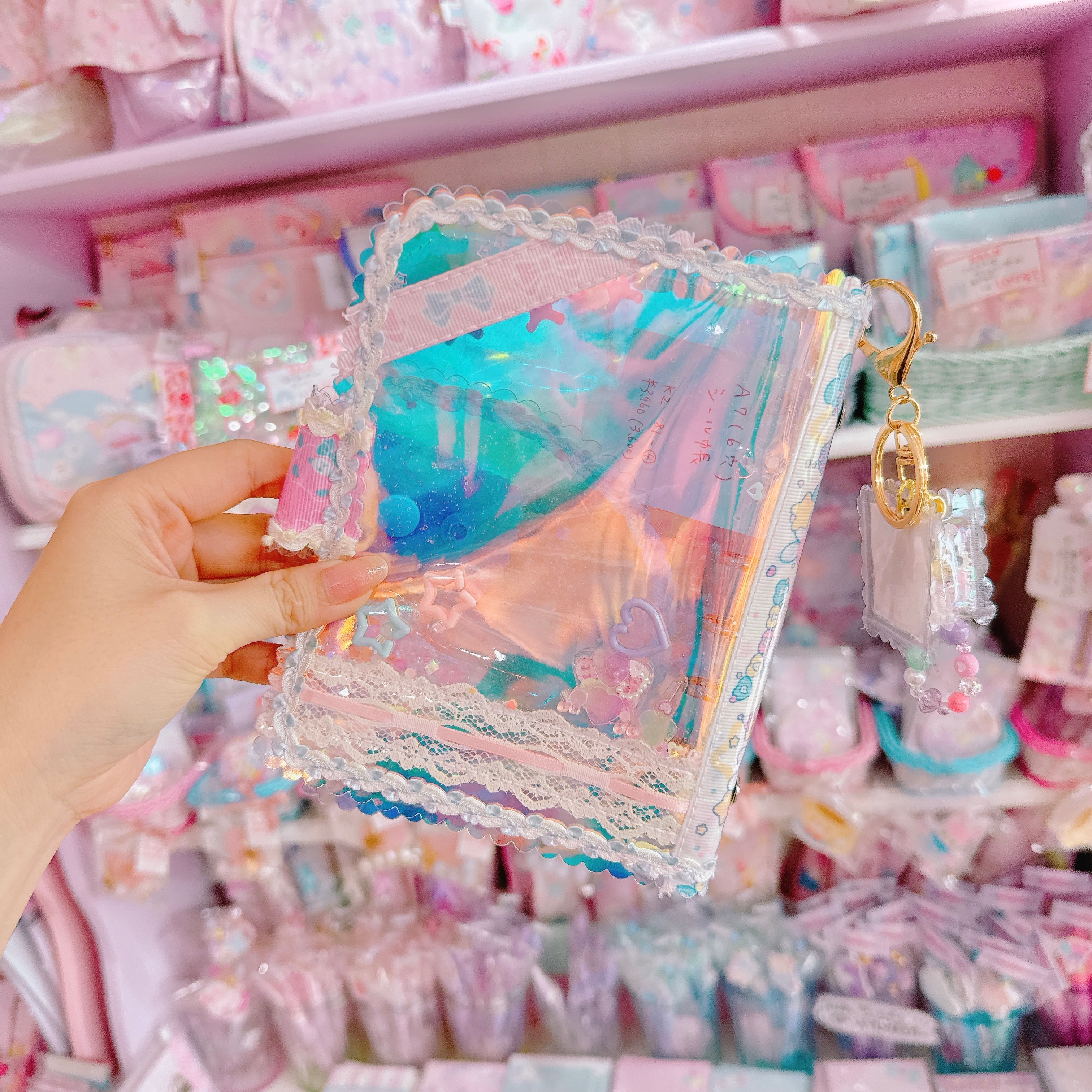 【K2】81-4キラキラA7シール帳（６穴）