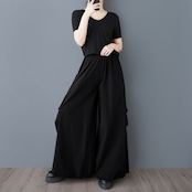 ドローストリング バルーン ワイドパンツ 00156