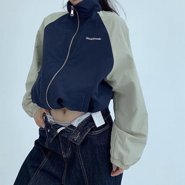 American Retro Thin Stand collar Jacket 125484