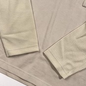 新品 タグ付き G-stage ジーステージ ハーフジップ プルオーバー M/ライトベージュ系 メンズ　