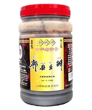 【特価処分】?県豆瓣醤　ピー県四川豆板醤★1ｋｇ／ポリ瓶鉄人　陳健一氏御愛用品　本場中華調味料業務用食品