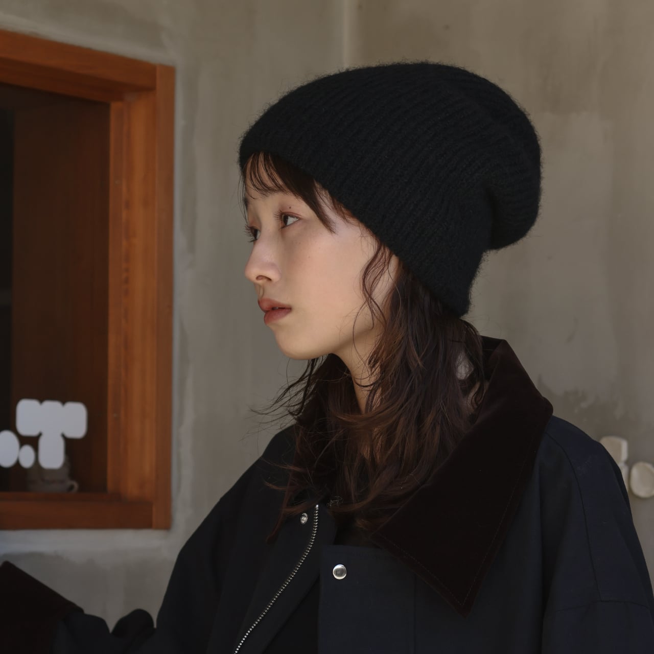 loose fit beanie / black | CALME /カルム -Lifestyle Shop-