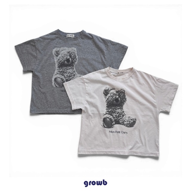 【取寄】growb｜holo bear tee｜ホロベアT｜S-JL｜kids&jr｜26 summer