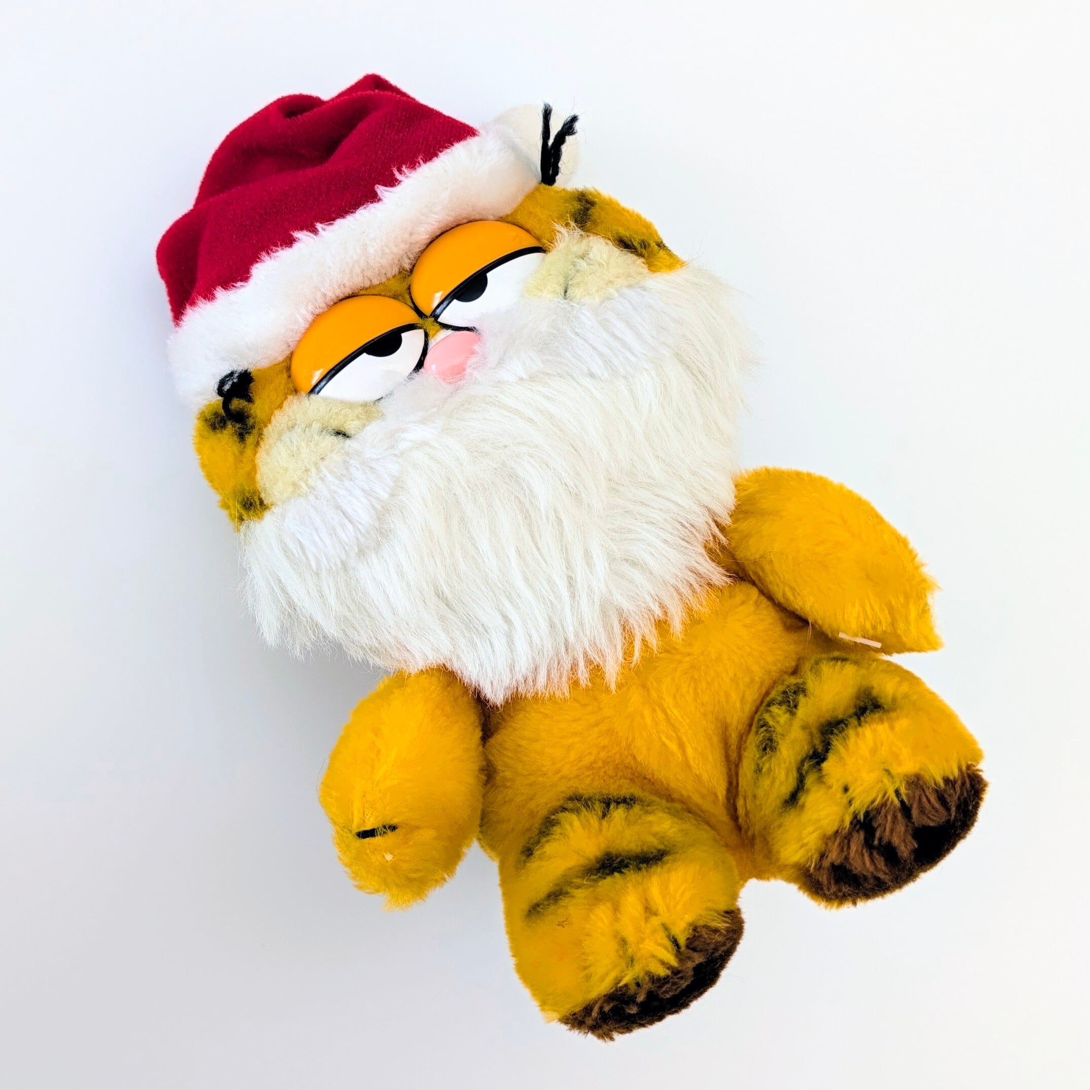 ☆ VINTAGE 1980年代初期 ☆【 Garfield ( ガーフィールド ) 】『 ガーフィールド サンタおじさん 』ぬいぐるみ / プラッシュ / plush / 1980年代年製 〚アメリカン雑貨 アメトイ〛