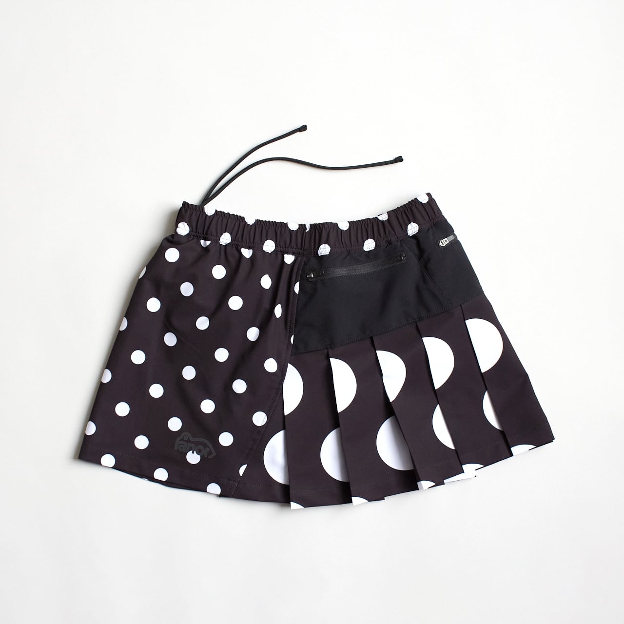 ranor（ラナー）DOT PLEATS SKIRT - CRAZY BLACK レディース