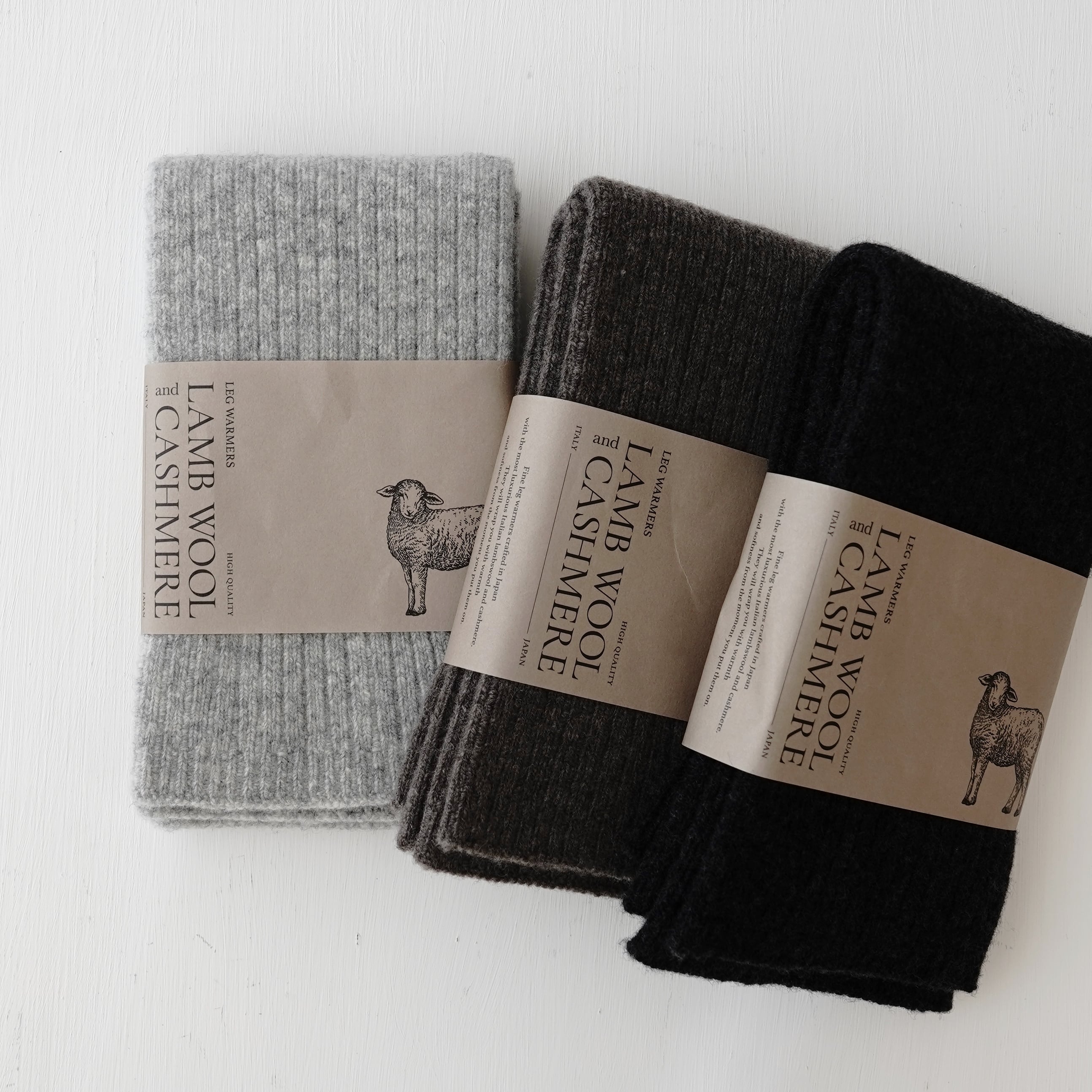 今季ラスト10％OFF】ラムウール カシミヤ レッグウォーマー／fromF