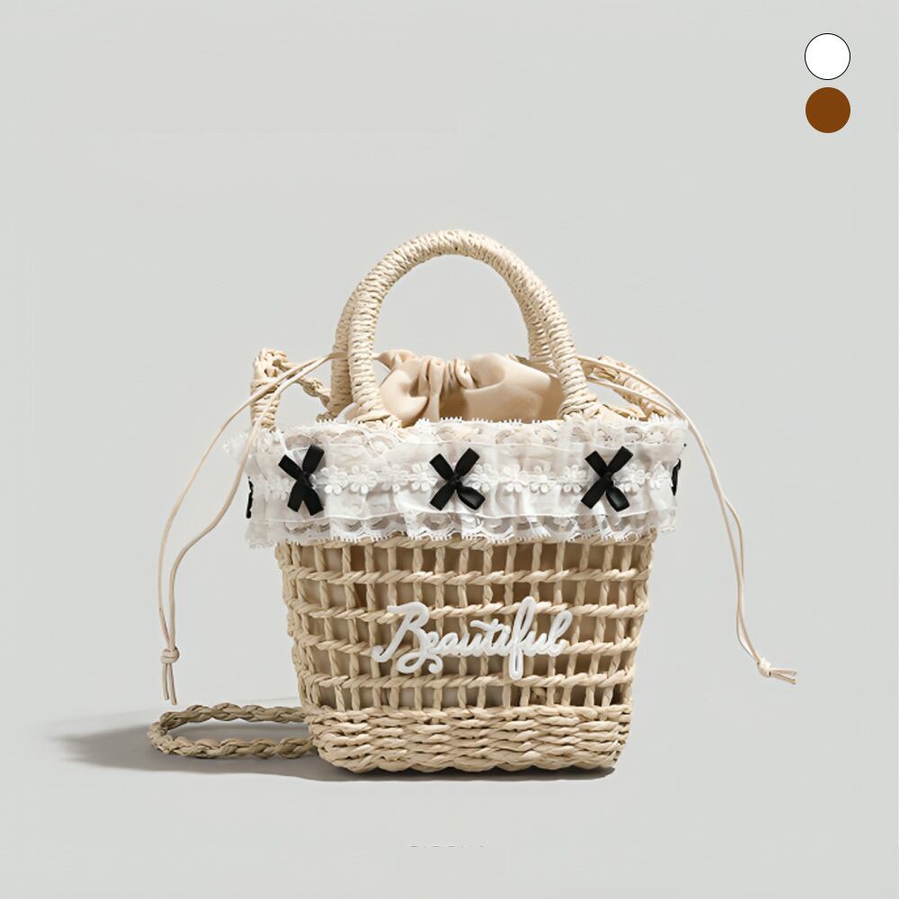 ビューティフルスペルロゴエンボスカゴ2wayバッグ