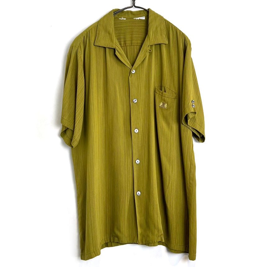 Vintage S/S Loop Collar Rayon Shirt [1960s-] Vintage S/S Loop 