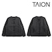 TAION タイオン ジャパンスペシャル チャイナボタン ダウンジャケット TAION-JK01JS リバーシブル 800FP 軽量 ユニセックス 収納袋付き BLK×BLK