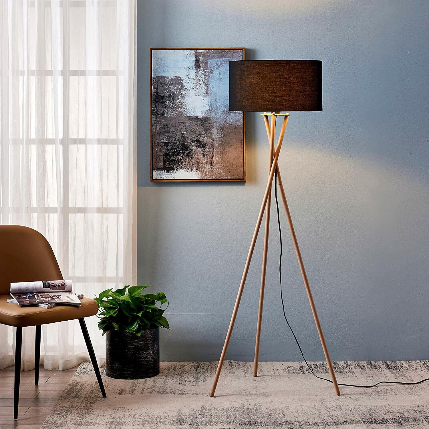 DI 美しい プライウッドフロアランプ AuroWood 