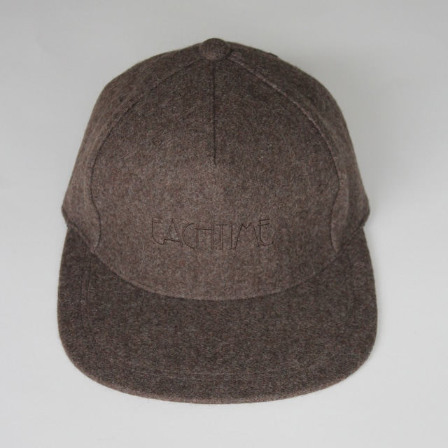 TRANSPORT × EACHTIME. "EACHTIME." MELTON CAP BROWN