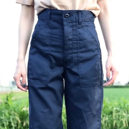 【W27 L27】70s Deadstock ベイカーパンツ  ネイビー  ヴィンテージパンツ　②