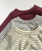 〖取寄〗韓国子供服 / 26winter / minirobe / ヨーヨーボーダーTシャツ / キッズ *S~XL*