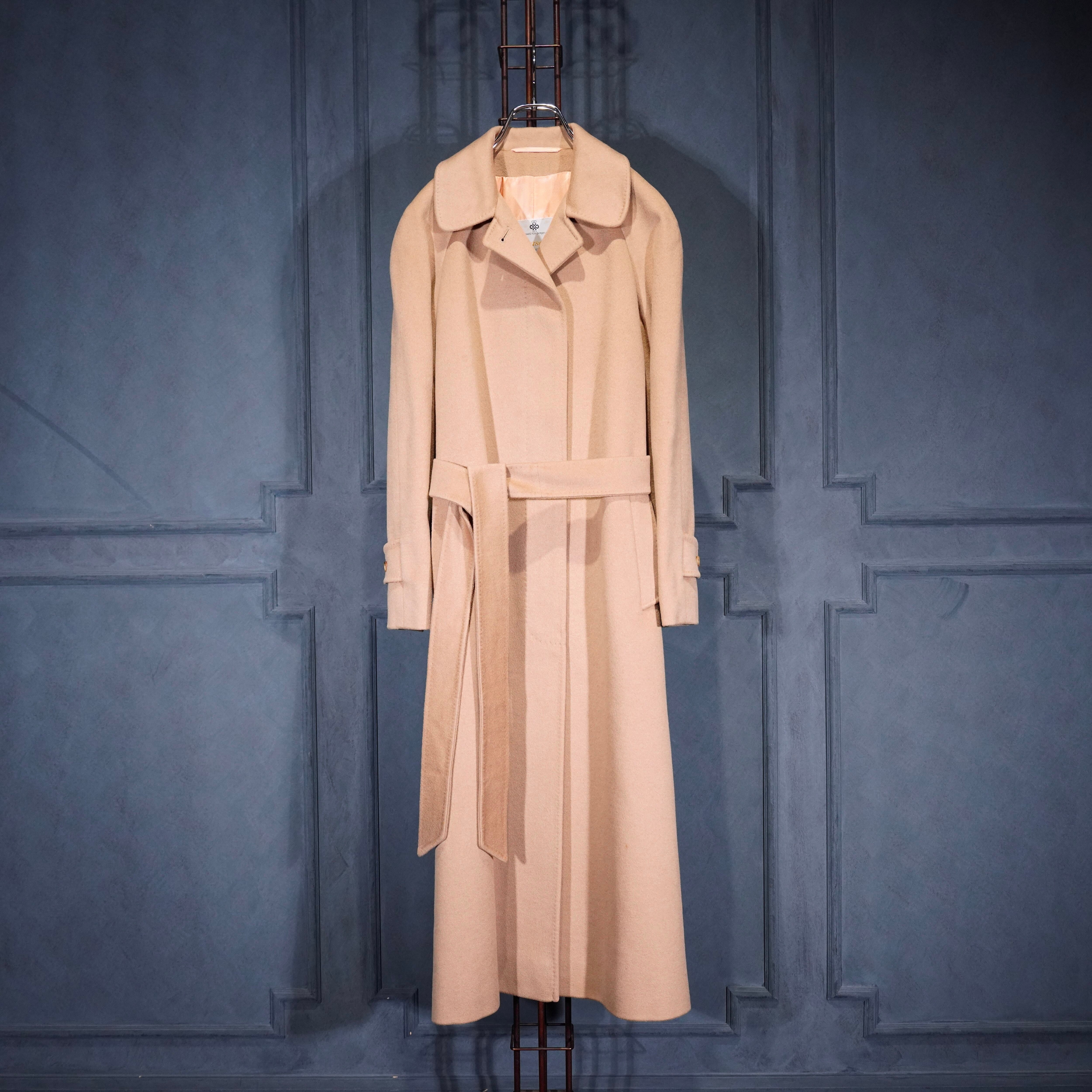 Aquascutum CASHMERE100% BELTED BALMACAAN COAT/アクアスキュータム