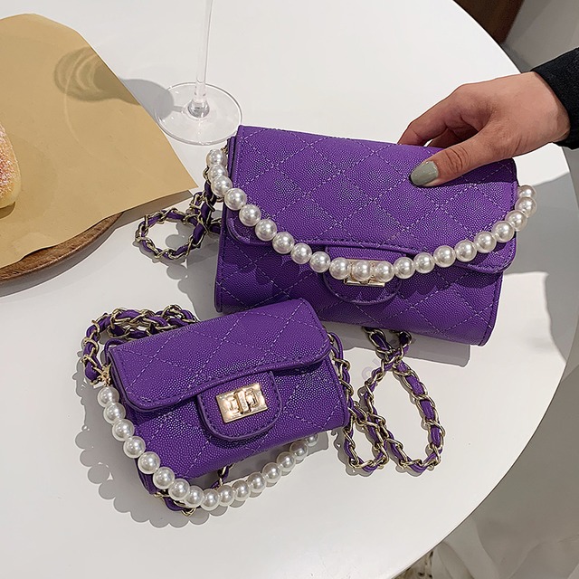 サマーチェーン ミニ 夏物 スクウェア メッセンジャーバッグ 手作りハンドバック64916862670