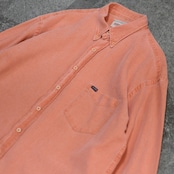 fade waffle button down shirt
