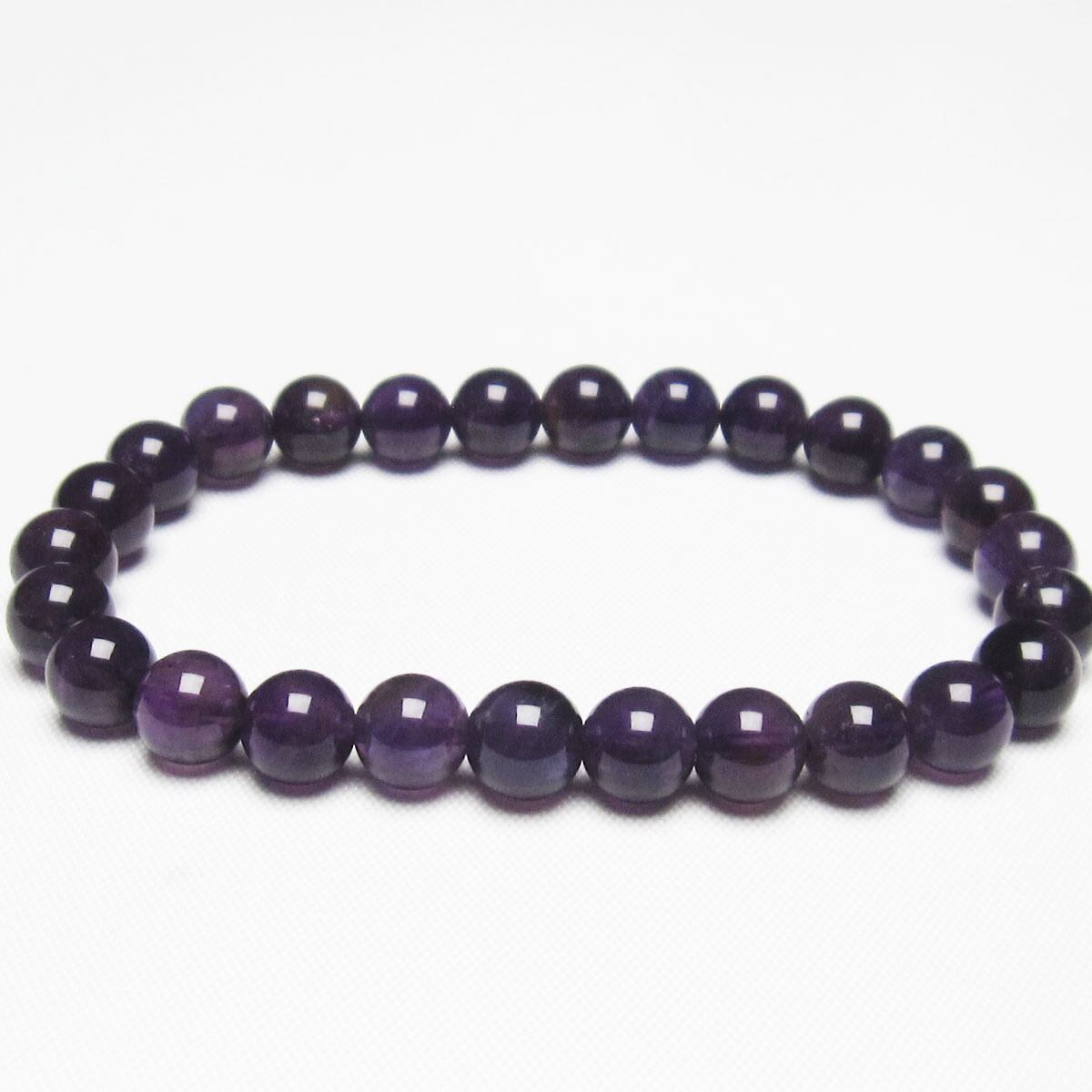 アメジスト ブレスレット 7mm 一点物 メール便可 [M便 1/10] 111-21685