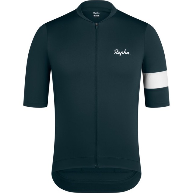 RAPHA MEN'S CORE JERSEY FOREST GREEN/WHITE