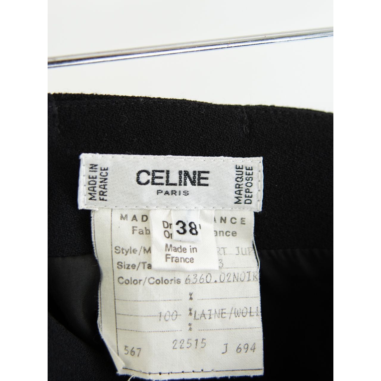 CELINE】Made in France 80's 100% wool skirt（セリーヌ フランス製