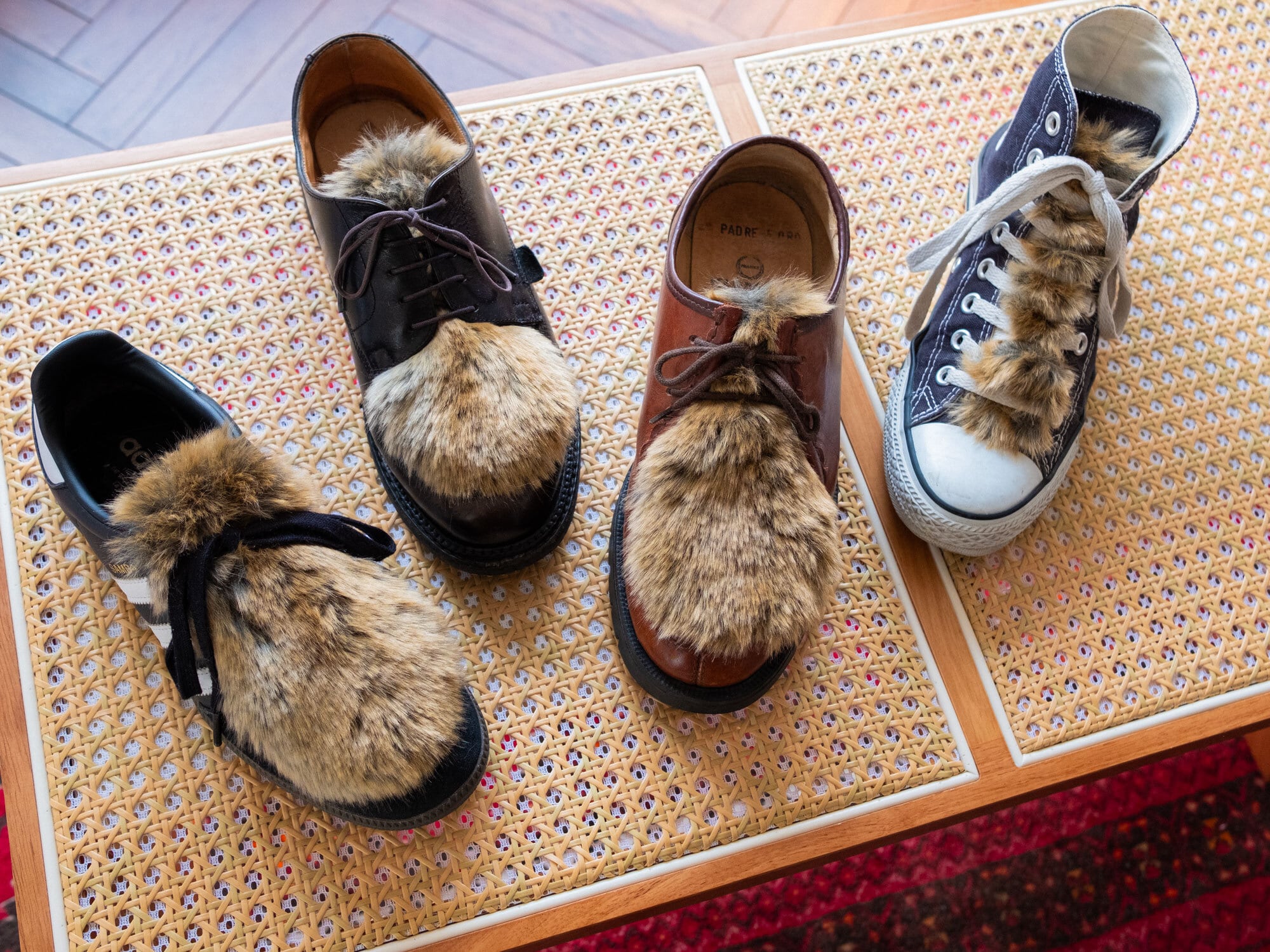 1月31日正午〜予約販売》【fur_lapin】Shoes quilt(シューズファー