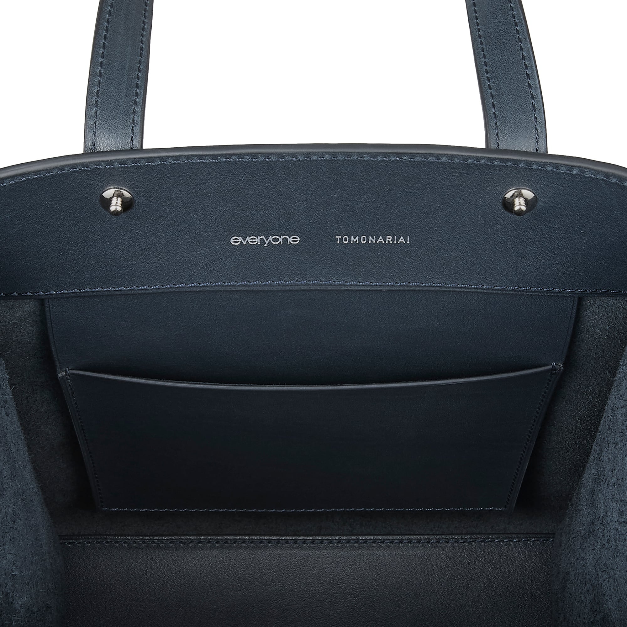 TOMO NARIAI for everyone petite carry hand bag (NAVY) | everyone