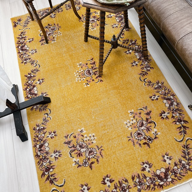 トルコ ヴィンテージラグ TR042 | イスパルタ | 113cm × 199cm