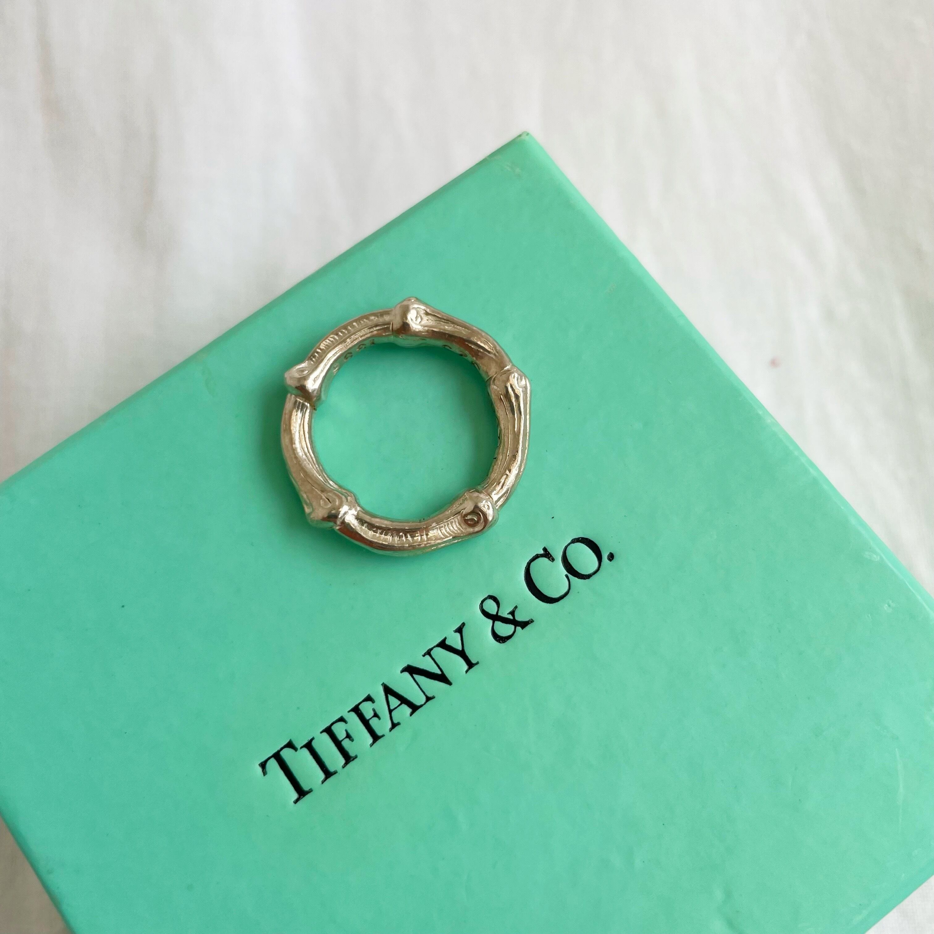 Tiffany bamboo silver ring 【11】
