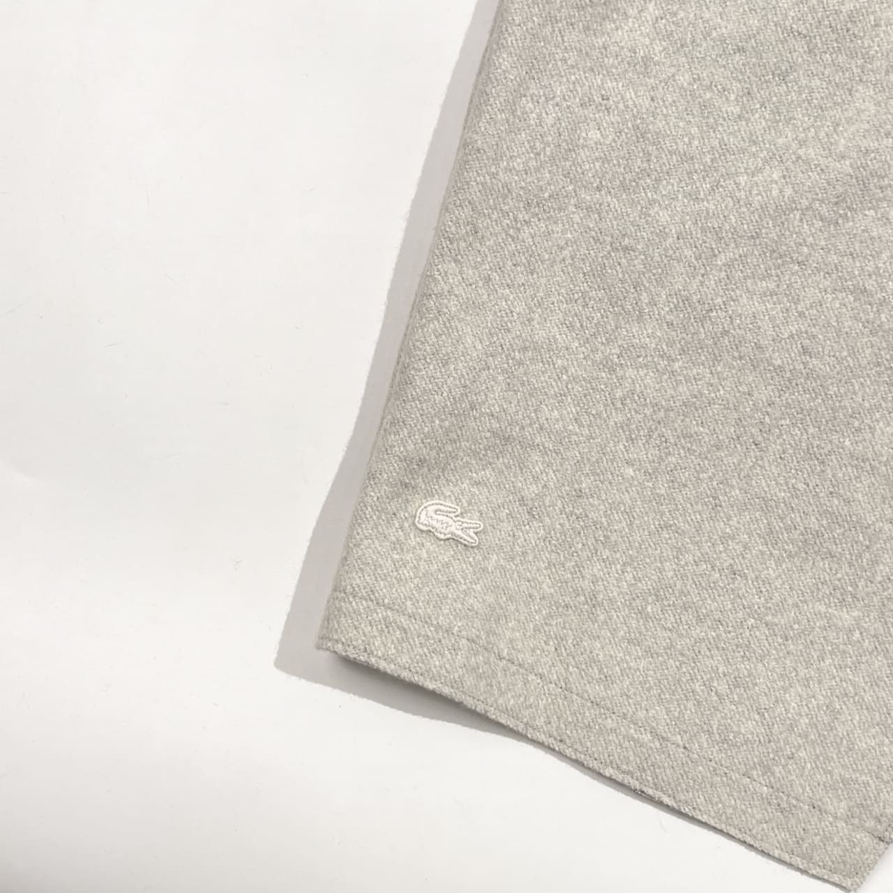 LACOSTE ラコステ ウール混 ロングコート 羽織 34/ライトグレー系 レディース