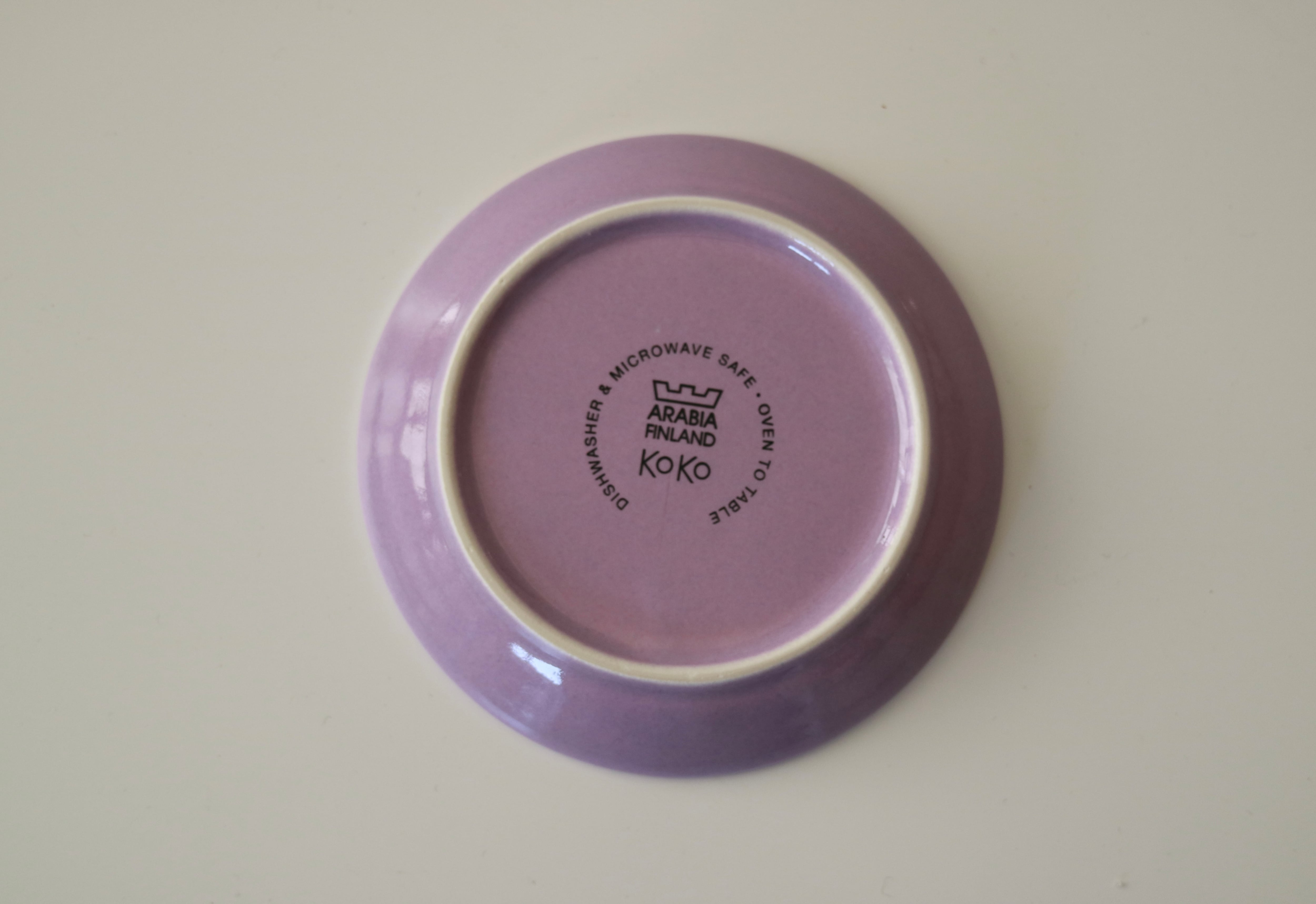 ARABIA アラビア / KOKO エスプレッソカップ&ソーサー パープル No