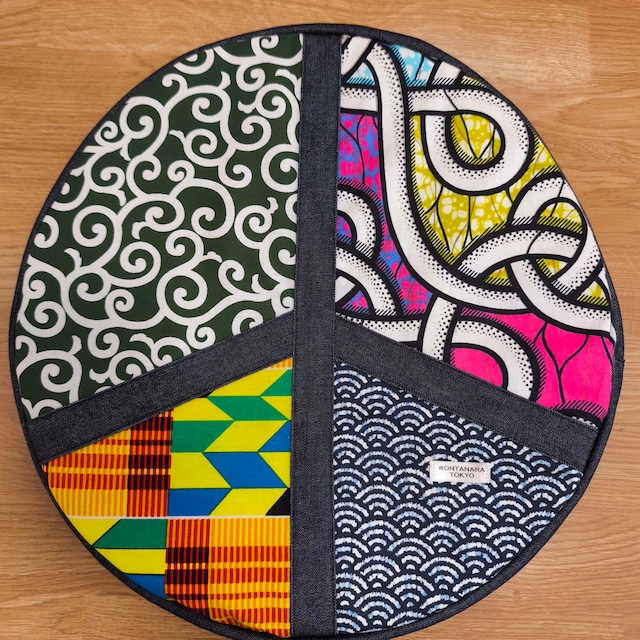 ジャンベ ヘッドカバー Africa×Japan Peace symbol